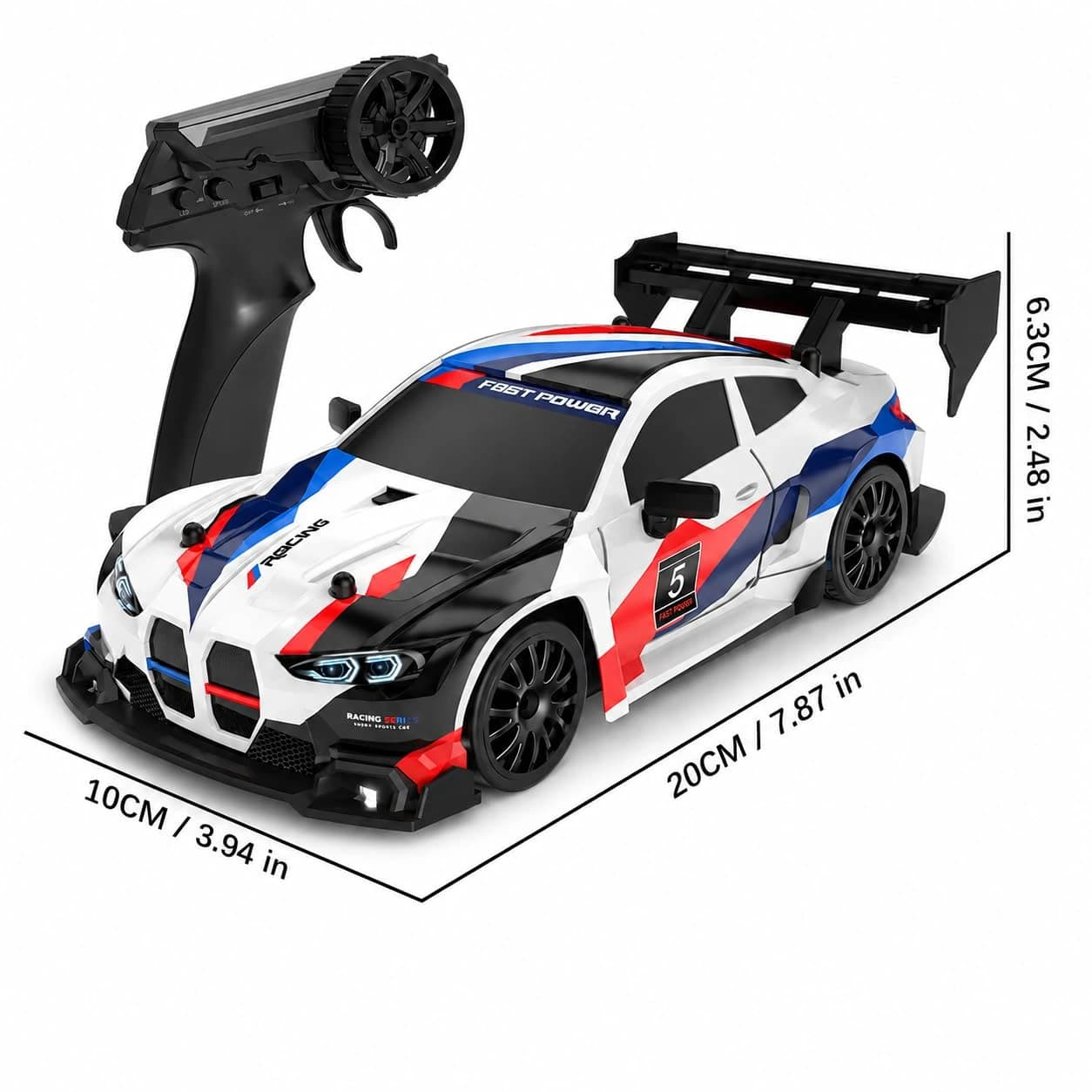 1:24 BMW-Style RC Drift Car – 24 KM/H | HighSpeedToys 3