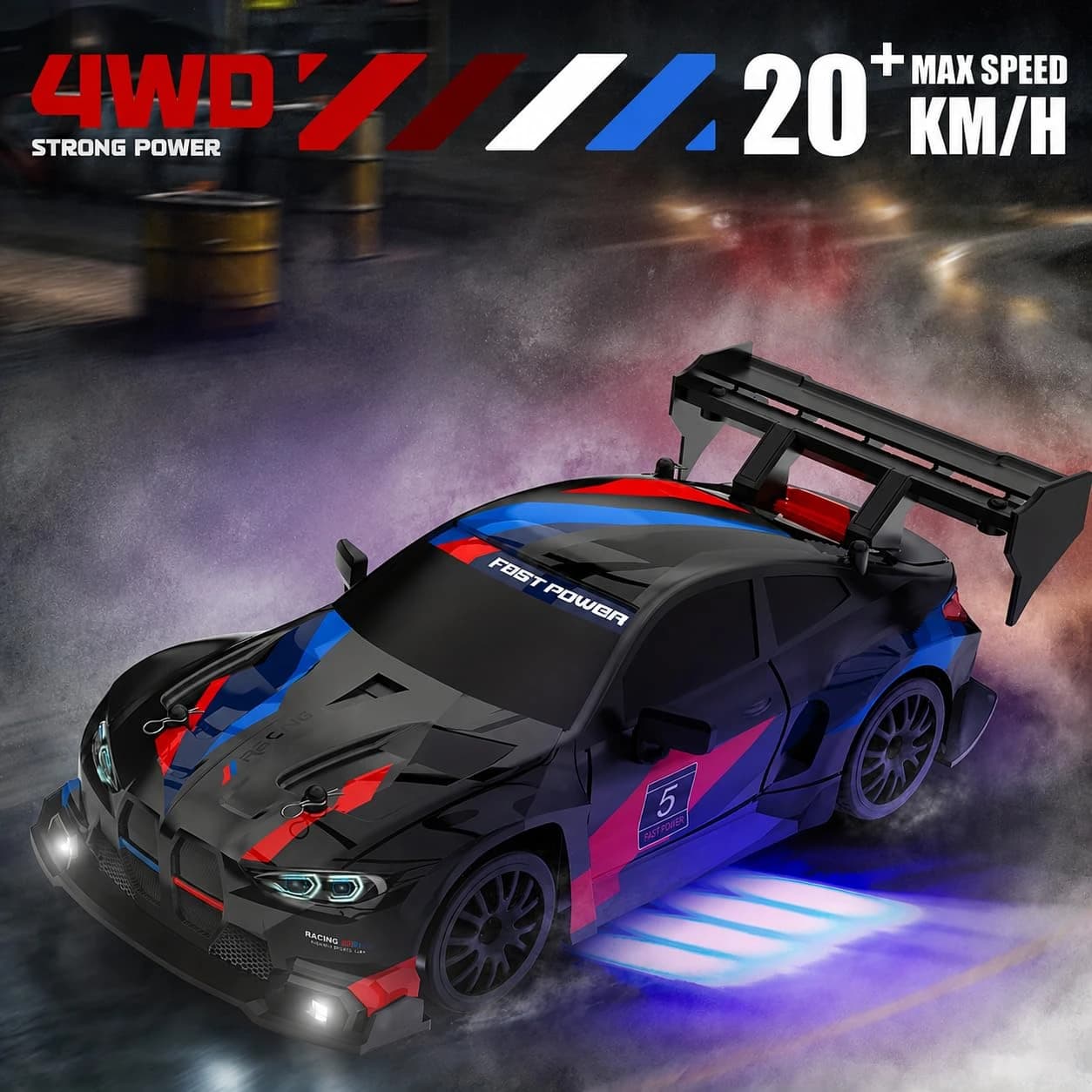 1:24 BMW-Style RC Drift Car – 24 KM/H | HighSpeedToys 3