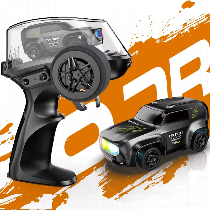 1:64 RC Drift Car | 2.4GHz Remote | Rechargeable Battery | LED Lights